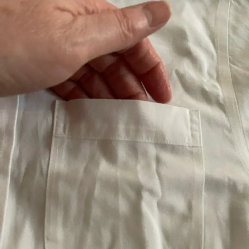Youth Class Club Gold Label button down shirt white cotton Lycra size 10 pocket - Picture 8 of 10